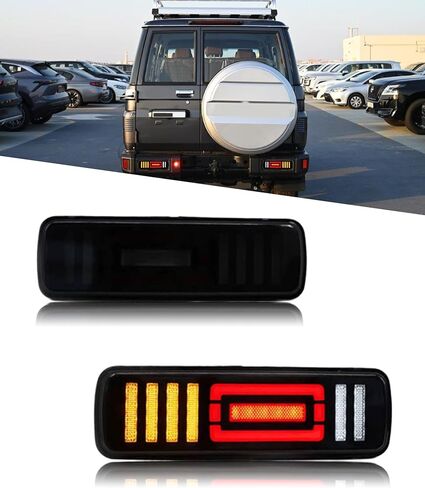 Tail Lights Compatible with Toyota FJ Cruiser 2007-2017 SUV, LED Sequential Turning Rear lights, Start-up Animation Dynamic Tail lamp, Plug Play, Left Right Taillights Assembly Modified Lamp in Saudi Arabia