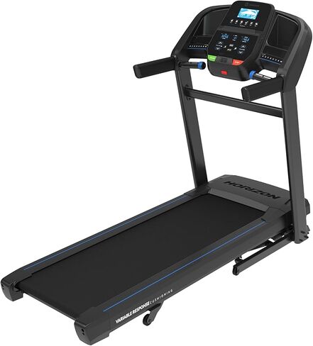 Horizon Fitness 7.4 at Studio Series Smart Treadmill with Bluetooth and Incline, Heavy Duty Folding Treadmill 350 lbs Weight Capacity, Pro Running Machine for Home Exercise and Running with Apps in Kuwait