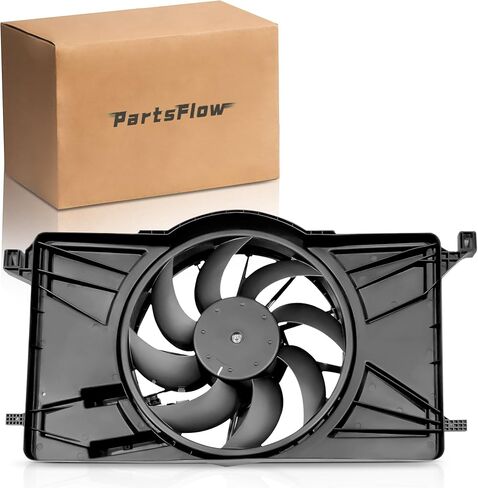 PartsFlow Engine Cooling Fan Assembly for 2012 2013 2014 2015 2016 2017 2018 Ford Focus 2.0L L4 621-606 in Kuwait