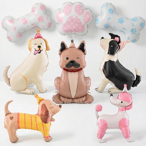 9 PCS Jumbo Woodland Animal Balloons (20-35in) Decorations Woodland Baby Shower-Bunny ، Fox ، Squirrel ، Deer ، Bear ، إلخ. in Kuwait