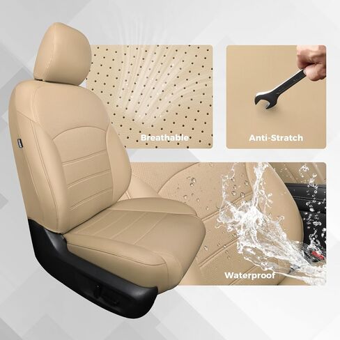 أغطية المقاعد لنيسان روغ 1: 1 مخصص FIT 2014-2020 الأغطية الجلدية المقاومة للماء العادية in Kuwait