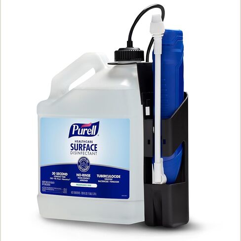Purell Healthcare Surface Disinfectant, Fragrance Free, 1 Gallon Surface Disinfectant Pour Bottle Refill - 4340-04, 128.0 fl oz, Clear (Pack of 4) in Saudi Arabia