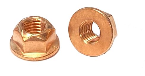 25 M8-1.25 شفة العادم Locknut Copper Plated 13mmhex in Saudi Arabia