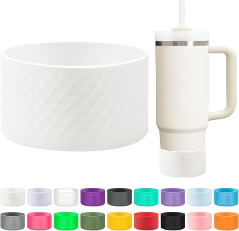 حذاء من السيليكون لستانلي، حذاء كأس متوافق مع كوب ستانلي 40oz 30oz 20oz Tumbler، ملحقات الأكواب باللون البرتقالي in Saudi Arabia