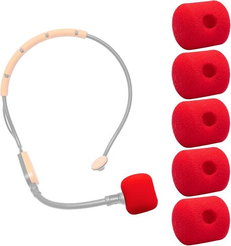5 Pcs SM31 Mic Covers Compatible with Shure SM31 P31 PGA31-TQG SM31FT, BLX14/SM31 BLX14/P31, WH20 Wireless Microphone/Headset System, High Density Foam Microphone Pop Filter Windscreen in Saudi Arabia