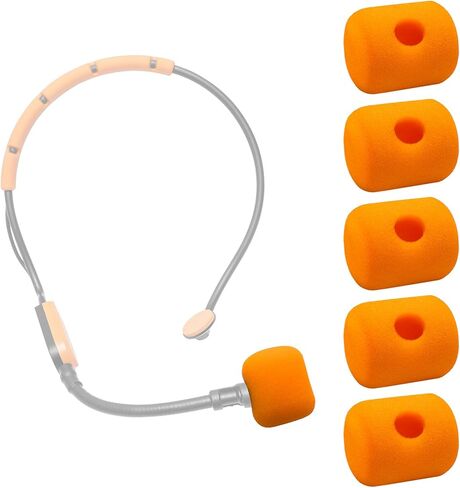 5 Pcs SM31 Mic Covers Compatible with Shure SM31 P31 PGA31-TQG SM31FT, BLX14/SM31 BLX14/P31, WH20 Wireless Microphone/Headset System, High Density Foam Microphone Pop Filter Windscreen in Saudi Arabia