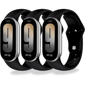 2-8 نطاقات استبدال حزمة ل Xiaomi Mi Band 10/9/8 ، الأشرطة الرياضية الناعمة ، والأشرطة القابلة للتنفس القابلة للتعديل ، إصدار سريع in Kuwait