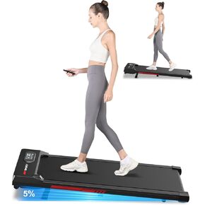 حلقة حلقة المشي القابلة للطي مع مقبض ، حزام عريض 42 "× 16.5 بوصة ومضادة للانتشار ، هادئ للغاية <45 ديسيبل ، مطحنة قابلة للطي للمكتب المنزلي ، قفل السلامة ، سعة 300 رطل in Kuwait