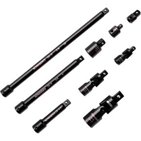 التأثير على مقبس المفصل العالمي مجموعة 3pcs ， 1/4 "، 3/8" ، 1/2 "محرك ， CR-MO تأثير محول المفصل العالمي الصلب (3pcs) in Kuwait