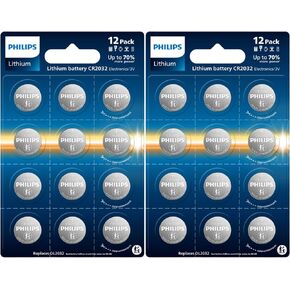 بطاريات Philips CR2032 ، بطارية عملة CR2032 Lithium 3V ، بطاريات بديلة لـ Apple Airtag ، المفتاح البعيد للسيارة ، الساعات ، المفاتيح. in Kuwait