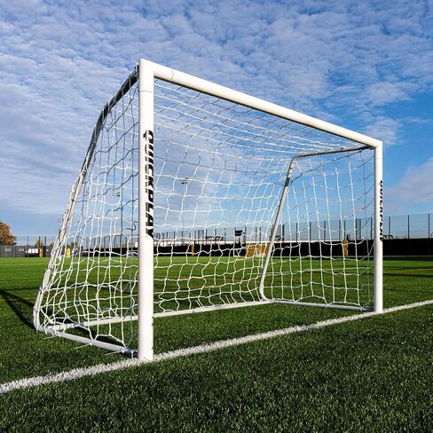 QUICKPLAY Pro Alu Match Soccer Goal Range | Premium Reinforced Aluminum Soccer Match Goal [Single Goal] in Saudi Arabia