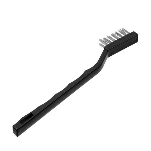 Coshar Wire Brushes Industrial 7 "فرش من الفولاذ المقاوم للصدأ مع مقبض منحني مجموعة فرشاة سلك صغيرة لتنظيف الخبث لحام ، 10 ٪ in Saudi Arabia