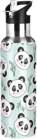 Cute Shark Blue Ocean Wave Water Bottle Kids Boys Girls Insulated Stainless Steel Hot Cold Water Flask with Straw Lid for Sports Gym Running 20 oz in Kuwait