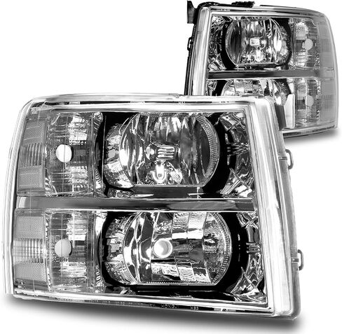 Full LED Headlight Assembly Replacement for 2007-2013 Chevy Silverado 1500 07-14 Silverado 2500HD 3500HD 2500 3500 HD [DOT] DRL Amber Sequential Turn Signal Driver Passenger Headlamp Bulb in Saudi Arabia