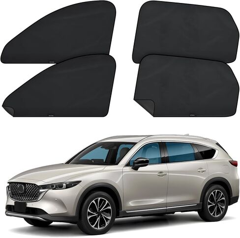 ظلال نافذة سيارة Zatooto لـ Honda CR-V 2017-2022 ، 4 PCS تغطي نافذة السيارة المغناطيسية-100 ٪ من الستائر خصوصية ضوئية ، ظلال شمس النافذة الجانبية للرضاعة الطبيعية ، والنوم ، والتخييم in Saudi Arabia