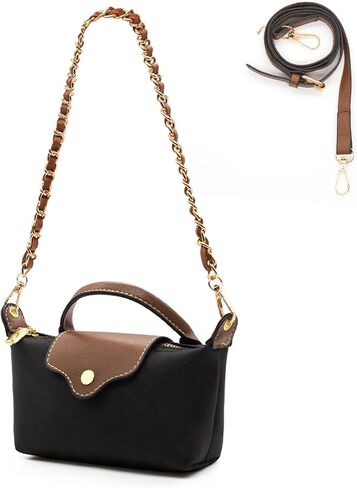Long Keeper Mini Crossbody Bag for Women Small Nylon Tote Bag Colorblock Shoulder Handbag Top Handle Purse Phone Clutch Bag in Saudi Arabia