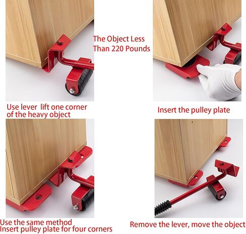 Large Furniture Mover Tool Set, 5 Pcs Appliance Lifter and Mover for Lifting or Moving Heavy Objects (M) in Saudi Arabia