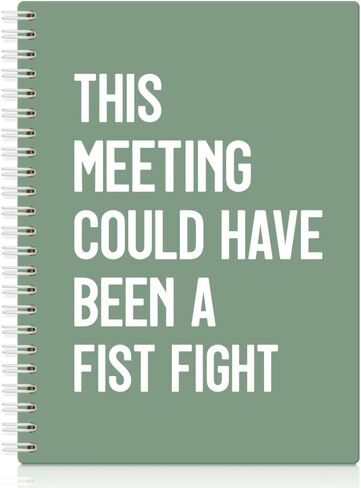 XQLZY This Meeting Could Have Been A Fist Fight Spiral Notebook, Funny Corporate Humor Notepad, Office Sarcastic Humor Gifts for Men Women Coworker Work Bestie Friend, Coworker Christmas Gifts in Saudi Arabia