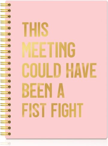 XQLZY This Meeting Could Have Been A Fist Fight Spiral Notebook, Funny Corporate Humor Notepad, Office Sarcastic Humor Gifts for Men Women Coworker Work Bestie Friend, Coworker Christmas Gifts in Saudi Arabia