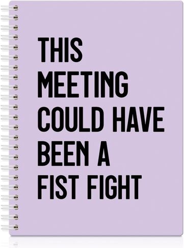 XQLZY This Meeting Could Have Been A Fist Fight Spiral Notebook, Funny Corporate Humor Notepad, Office Sarcastic Humor Gifts for Men Women Coworker Work Bestie Friend, Coworker Christmas Gifts in Saudi Arabia