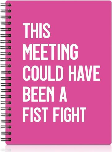 XQLZY This Meeting Could Have Been A Fist Fight Spiral Notebook, Funny Corporate Humor Notepad, Office Sarcastic Humor Gifts for Men Women Coworker Work Bestie Friend, Coworker Christmas Gifts in Saudi Arabia