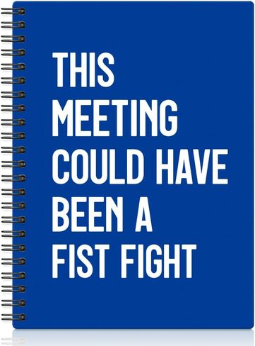 XQLZY This Meeting Could Have Been A Fist Fight Spiral Notebook, Funny Corporate Humor Notepad, Office Sarcastic Humor Gifts for Men Women Coworker Work Bestie Friend, Coworker Christmas Gifts in Saudi Arabia