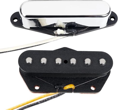 Banworks Alnico 5 Guitar Pickup 8.2K/7.6K High Output 50mm/54mm Neck/Bridge Pickups Set Single Coil Pickups Set Fiber Bobbin for Telecaster Tele TL Style Electric Guitar Pack of 2 JT/SYQ-05 in Saudi Arabia