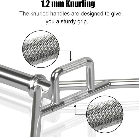 Gymax Olympic Polling Bar - 56 "chrome hex hex exiture bar for quats ، deadlifts ، trurgs & power pows ​​- 800 £ in Saudi Arabia