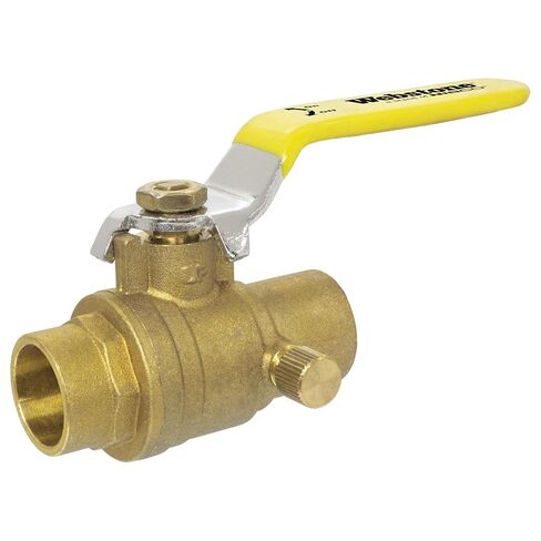 NIBCO 3/4 IPS LF FP BR Ball Valve with Bleeder in Saudi Arabia