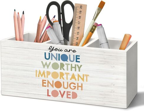 Boho Classroom Pen Holder منظم لإكسسوارات المكتب ، أنا سعيد جدًا أنك هنا in Kuwait