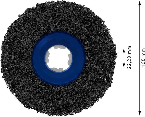 Bosch 1x Pro Multi Material Cleaning Disc N377 للحصول على مطاحن زاوية صغيرة و X-Lock (للألواح الفولاذية ، الصلب ، Ø 125 مم ، الحصى ، مطحنة زاوية صغيرة محترفة) in Saudi Arabia
