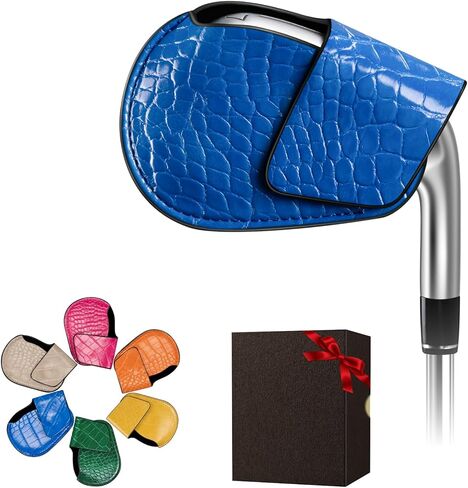 Golf Club Head Covers Set for Irons – Durable Magnetic Leather Club Protective Equipment, Universal Fit for Callaway, Ping, Taylormade, Cobra, Titleist & Most Major Brands, 5 pcs in Kuwait