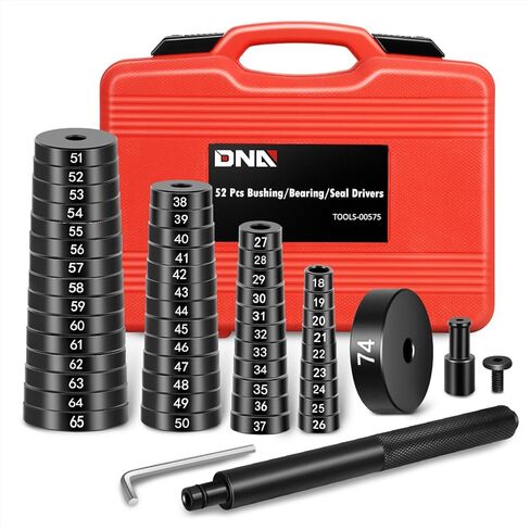 DNA Motoring 19PCS Front Wheel Bearing Kit Bearing Tows Tows Wheel Drive Drive Tool Kit مع مسامير انزلاق الأكمام Universal Loghings Scoreves ، Tools-00782 in Saudi Arabia