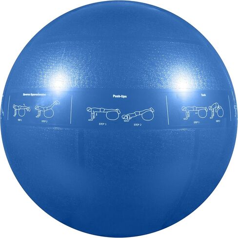 كرة Gofit GF65PRO GF-65PRO للثبات الاحترافي 65 سم وBrook Benten DVD، أحمر in Kuwait