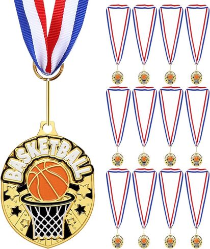 12 PCS Gold Award Bulk 2.2 Inch Basketball Callball Dank Dank Softball Metal in Saudi Arabia