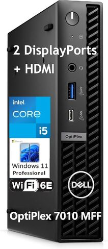 Dell Optiplex 3050 Mini Desktop ، Intel Core I5-7500T ، 16GB DDR4 RAM ، 512GB SSD ، RGB لوحة المفاتيح والماوس ، WiFi ، Bluetooth ، Windows 10 Pro (متجدد) in Saudi Arabia