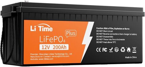 LITIME 12V 560AH حماية LIFEPO4 LIMEPO4 مدمجة 250A BMS ، MAX 7168WH الطاقة ، بطارية فوسفات الحديد الليثيوم مثالية للنظام الشمسي ، RV ، OFF GRID ، تخزين الطاقة المنزلية in Kuwait