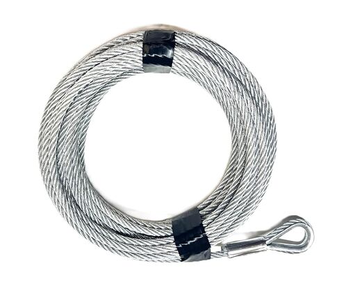 Galvanized Steel Winch Cable 1/4", 7x19 Flexible Construction, 50 Ft Length (with 1/4" Grade 70 Clevis Slip Hook) in Kuwait