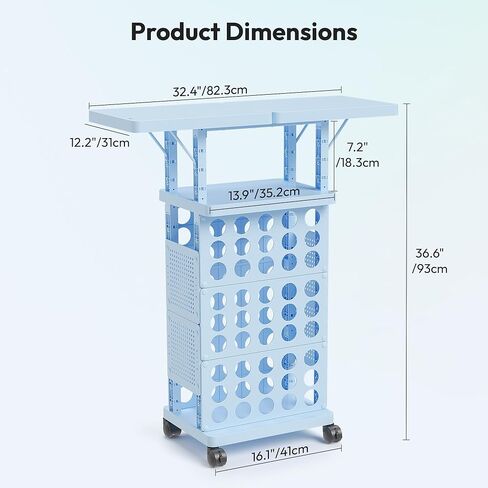 Organizer and Storage Stand Compatible with Cricut Machine, Rolling Storage Cart Table Desk Shelf with 30 Vinyl Roll Holders, Tool Pegboard, Accessories Holder Organizer for Craft Room Home in Saudi Arabia