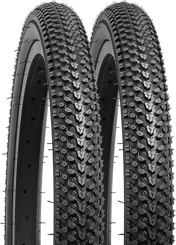 YUNSCM 2-PCS 20" Bike Tires 20 x 1.95 and 20" Heavy Duty Bike Tubes AV32mm Schrader Valve Compatible with Mountain/Off Road Bike 20x1.75 20x1.90 20x1.95 20x2.0 Bike Bicycle Tires and Tubes (P-1197A) in Saudi Arabia