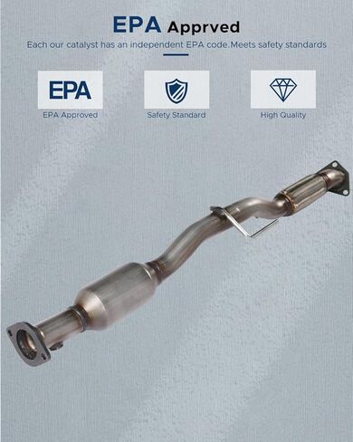 محول الحفاز الفولاذ المقاوم للصدأ للاضاء إلى نيسان سينترا 2009-2012 2.0L ، Sentra 2013-2018 1.8L (وافق EPA) in Saudi Arabia