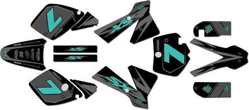 Graphics Kit for KTM 65SX SX65 (2002-2008) Bold Series Orange-Cyan 21 Mil-Dirt Pit Bike Motorcycle Stickers,Dirtbike Racing Decal Automotive Motocross Accessories no Plastics in Saudi Arabia