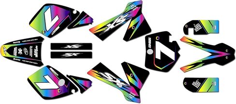 Graphics Kit for KTM 65SX SX65 (2002-2008) Bold Series Orange-Cyan 21 Mil-Dirt Pit Bike Motorcycle Stickers,Dirtbike Racing Decal Automotive Motocross Accessories no Plastics in Saudi Arabia