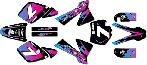 Graphics Kit for KTM 65SX SX65 (2002-2008) Bold Series Orange-Cyan 21 Mil-Dirt Pit Bike Motorcycle Stickers,Dirtbike Racing Decal Automotive Motocross Accessories no Plastics in Saudi Arabia