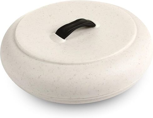 Dexas Microwavable Tortilla Warmer 8.5"x 8.5"x 2.5", Red Color. Ideal for tortillas, breads, pancakes, pita bread, corn breads in Kuwait