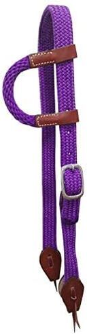Showman Nylon Single Ear Stall W/Leather Escals (Black) in Saudi Arabia