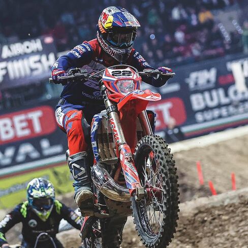 POLISPORT MOTOCROSS (MX) مجموعة بلاستيكية متماثلة لـ Honda CRF 450R (2009-10)-جودة OEM ، متينة ، مرنة ومثالية-أحمر/أبيض in Saudi Arabia