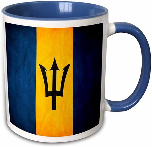 3dRose Barbados Flag Mug, 11 oz, Multicolor in Saudi Arabia