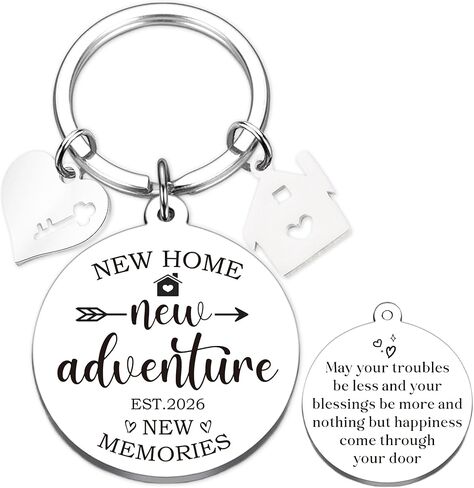 هدايا Housewarming New Home Keychain - 2025 New Adventure Keychains Home First Home For Men Women in Saudi Arabia