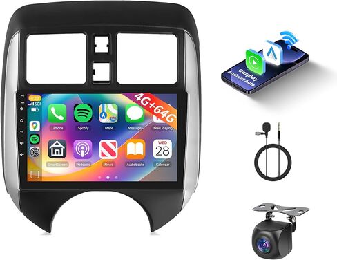 [4G+64G] ستيريو سيارة أندرويد للاختلاف Nissan Versa Note 2014-2018 مع Radio Android Auto Radio و Hodozzy 9 بوصة مع GPS ، رابط المرآة ، البلوتوث ، WiFi ، DSP ، FM/RDS Radio in Saudi Arabia